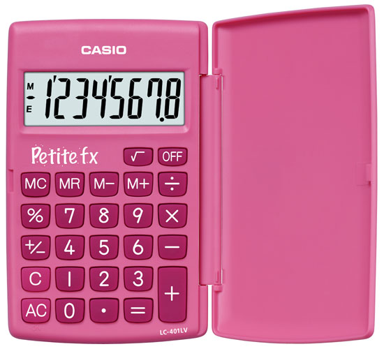 Casio Petite FX LC-401 LV (pinkki) edullisesti Laskimet.netistä. Edulliset laskimet ja laskinneuvonta samaan hintaan laskinten asiantuntijalta.